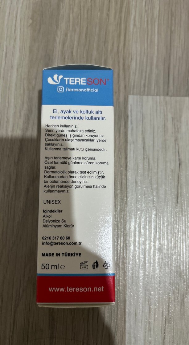 Tereson Kadın Ter Önleyici Sprey - Görsel 4