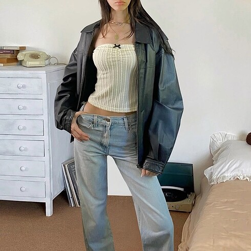 Berhska Straight Jean uzun straight orta bel