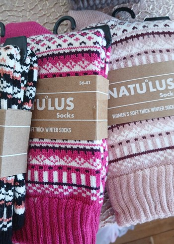 kadin erkek oldukca kalin kislik yunlu corap - Görsel 3