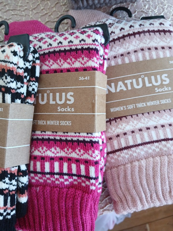 kadin erkek oldukca kalin kislik yunlu corap - Görsel 3