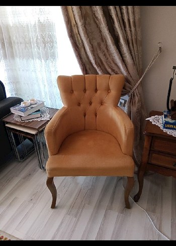 Ikea Camel Renkli İkili Berjer Koltuk