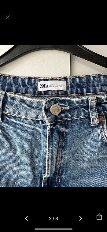 Zara Orjinal zara kot pantolon jean