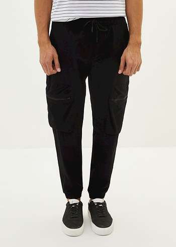 Lcw casuel siyah kargo pantolon - Görsel 2