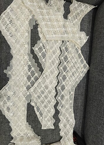  Beden Nevresim ve pike takımı dantel set 