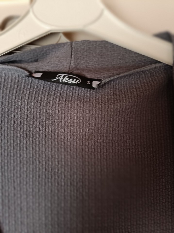 Gri Uzun Kesim Rahat Kadın  takım - Görsel 4