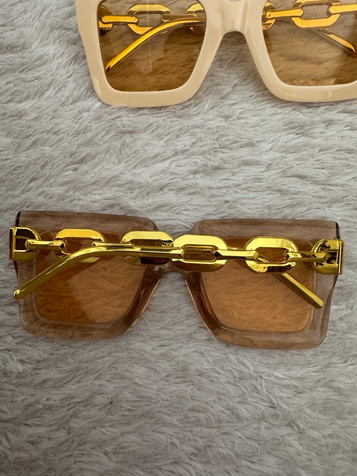 Bej Tokalı Kadın Güneş Gözlüğü - Bohem Stil - Görsel 2