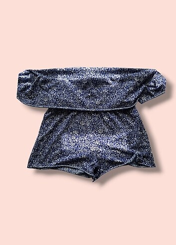 Çiçek Desenli Mini Şort Etek - Görsel 6