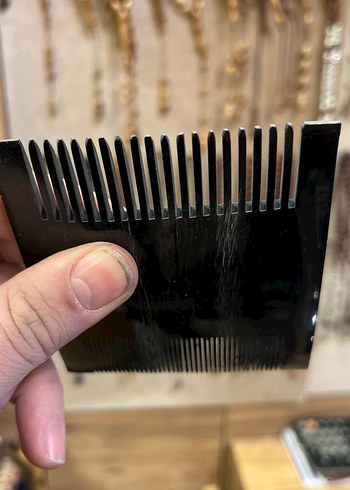 Boynuzdan kemik tarak çift taraf ince ve kalın - Görsel 4