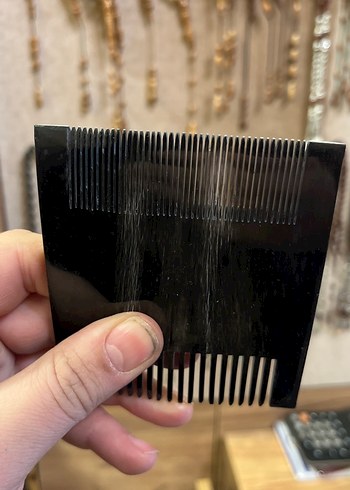 Boynuzdan kemik tarak çift taraf ince ve kalın - Görsel 3