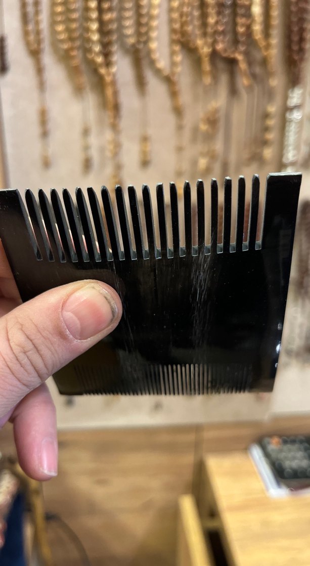 Boynuzdan kemik tarak çift taraf ince ve kalın - Görsel 4