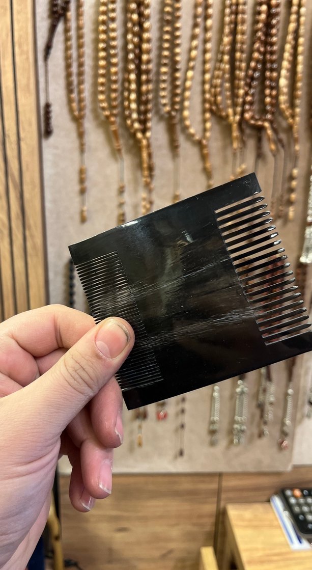 Boynuzdan kemik tarak çift taraf ince ve kalın - Görsel 2