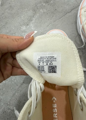 40 Beden beyaz Renk Converse Kadın Beyaz Platform Sneakers