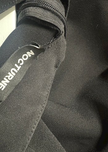 Düğmeli Siyah midi gold düğmeli elbise - Görsel 6