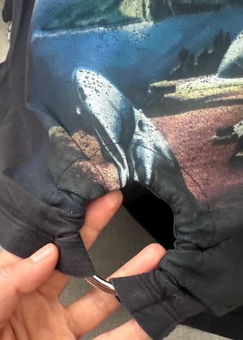 Antrasit yarım kollu Tişört - Görsel 4