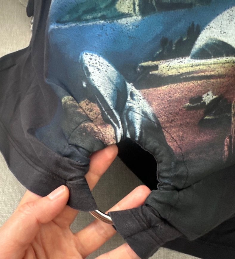 Antrasit yarım kollu Tişört - Görsel 4