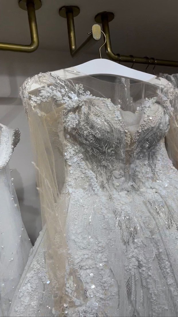 NS SPOSA gelinlik A kesim - Görsel 5