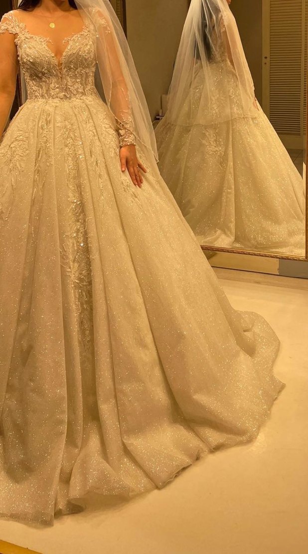 NS SPOSA gelinlik A kesim - Görsel 4