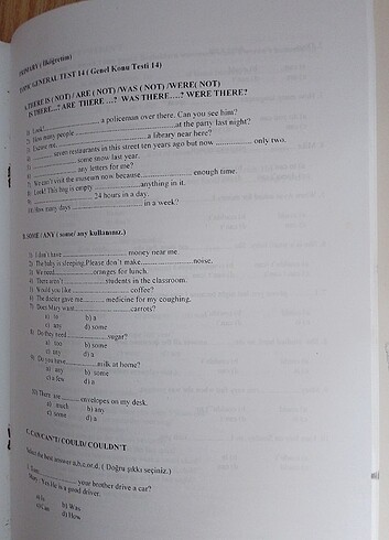  Beden Topic Tests General Materials