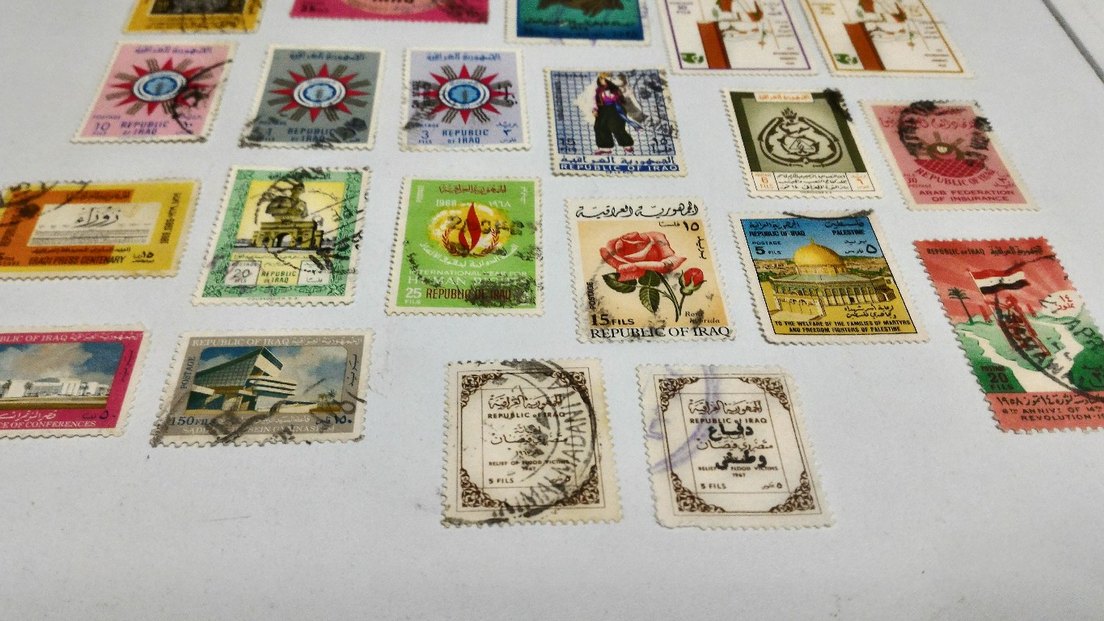 21 Adet Irak Cumhuriyeti Pul Koleksiyonu - Görsel 2