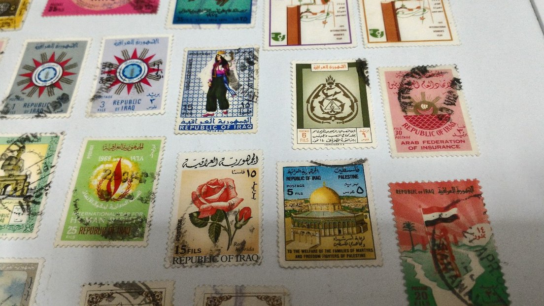 21 Adet Irak Cumhuriyeti Pul Koleksiyonu - Görsel 5