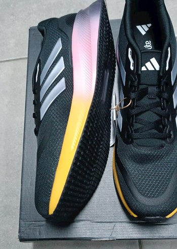 Erkek Siyah Bağcıklı Spor Koşu Ayakkabısı 47 numara - Görsel 5