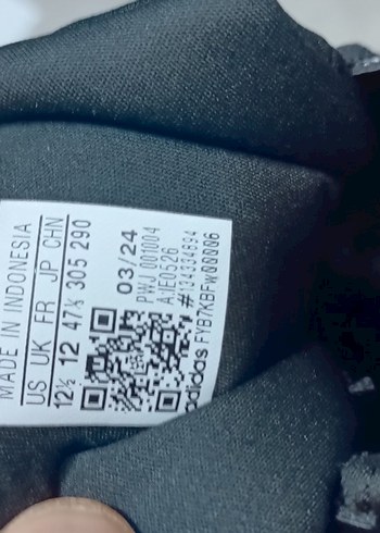 Erkek Siyah Bağcıklı Spor Koşu Ayakkabısı 47 numara - Görsel 8