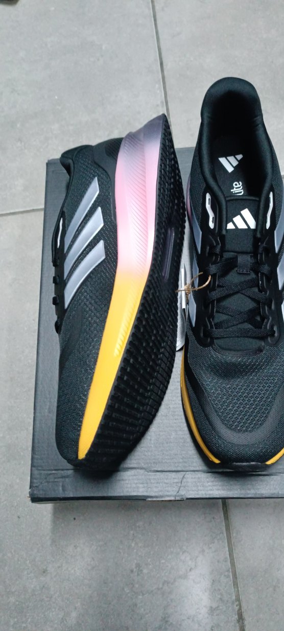 Erkek Siyah Bağcıklı Spor Koşu Ayakkabısı 47 numara - Görsel 5