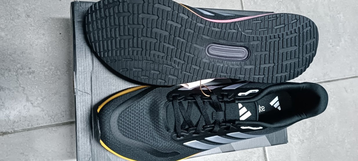 Erkek Siyah Bağcıklı Spor Koşu Ayakkabısı 47 numara - Görsel 4