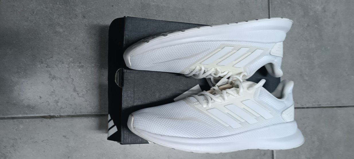 Beyaz Erkek Adidas Koşu Ayakkabısı - Görsel 5