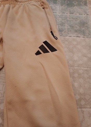 adidayBej Erkek Sporcu Fermuarlı Eşofman Altı - Görsel 2