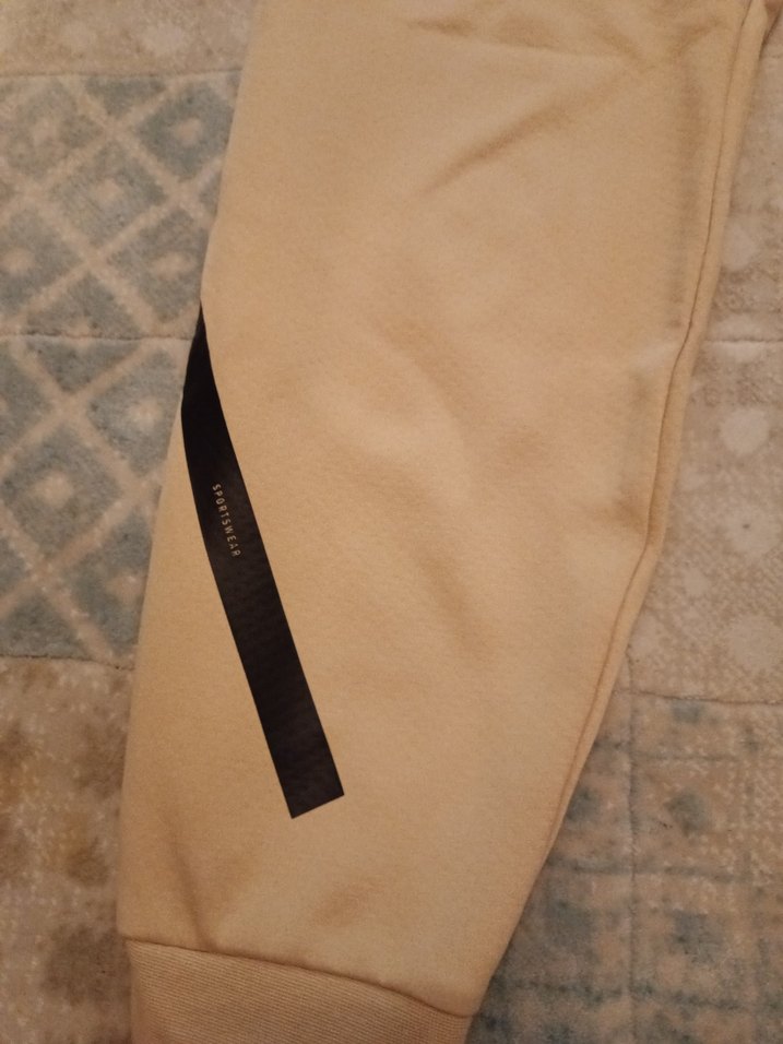 adidayBej Erkek Sporcu Fermuarlı Eşofman Altı - Görsel 4