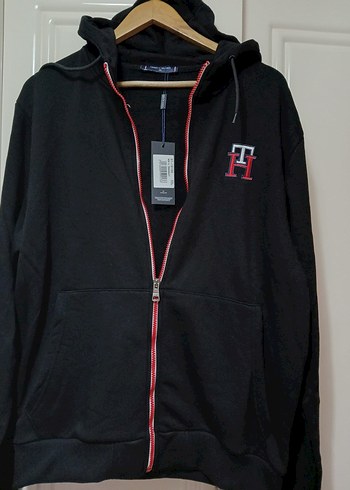 Erkek Siyah Fermuarlı Kapüşonlu Eşofman Takımı - Görsel 2