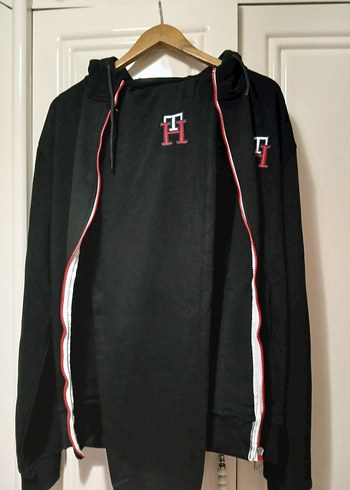 Erkek Siyah Fermuarlı Kapüşonlu Eşofman Takımı - Görsel 4