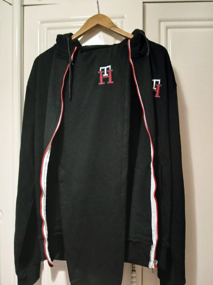 Erkek Siyah Fermuarlı Kapüşonlu Eşofman Takımı - Görsel 4