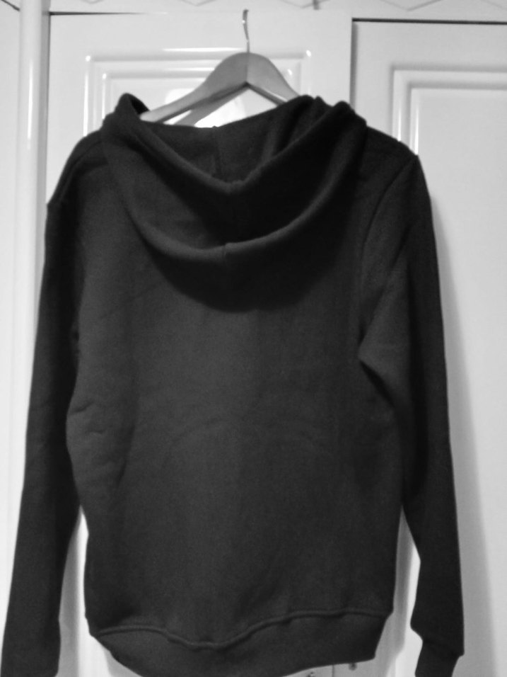 Siyah Fermuarlı Kapüşonlu Erkek Sweatshirt - Görsel 2