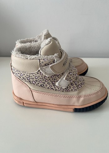 Kızlar için Pembe Desenli Cırt Cırtlı Bot - Görsel 3