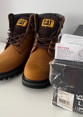 ORİJİNAL FATURALI CAT Kahverengi Deri Bot(unisex) - Görsel 2