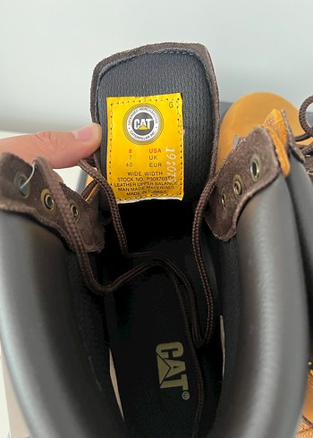 ORİJİNAL FATURALI CAT Kahverengi Deri Bot(unisex) - Görsel 5