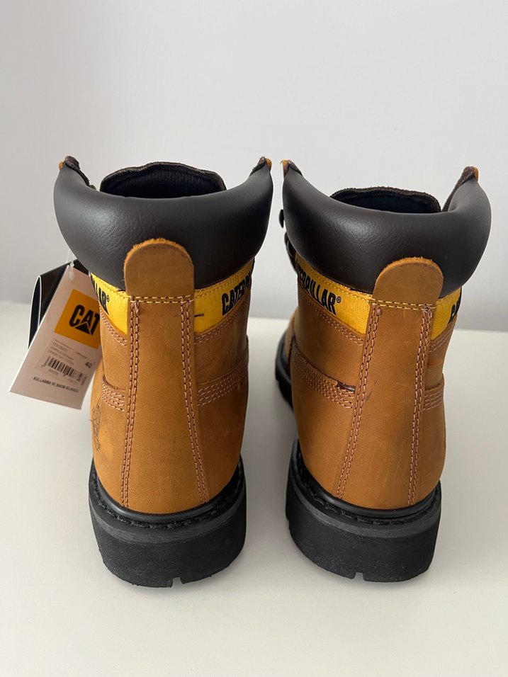 ORİJİNAL FATURALI CAT Kahverengi Deri  Bot(unisex) - Görsel 4