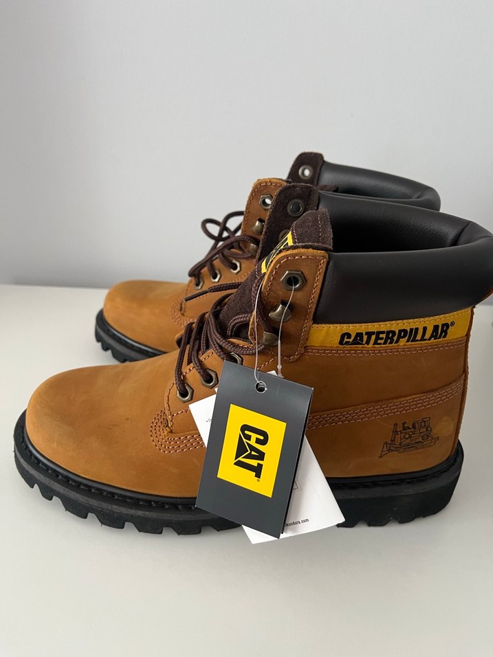 ORİJİNAL FATURALI CAT Kahverengi Deri  Bot(unisex) - Görsel 3