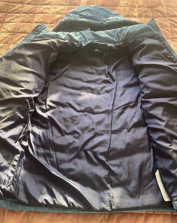 Açık Mavi Erkek Kışlık Mont Kapüşonlu LTB - Görsel 4