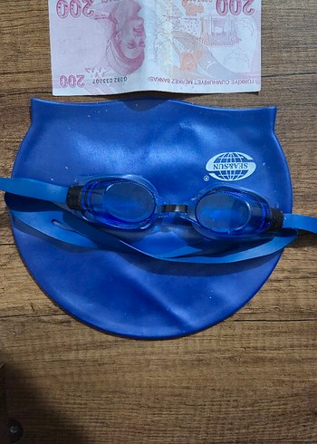 yüzme gözlüğü ve bonesi - Görsel 2