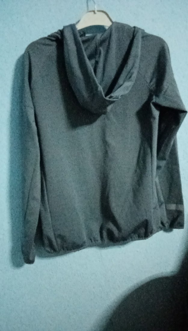 Gri Nike spor kapüşonlu ceket - Görsel 2