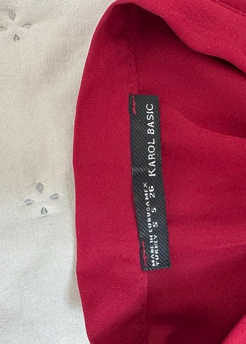 Zara Kadın Kırmızı Uzun Ceket, Notch Yaka
