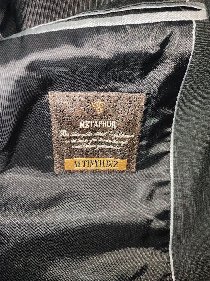 Siyah Erkek ceket Düğmeli, Normal Boy - Görsel 2