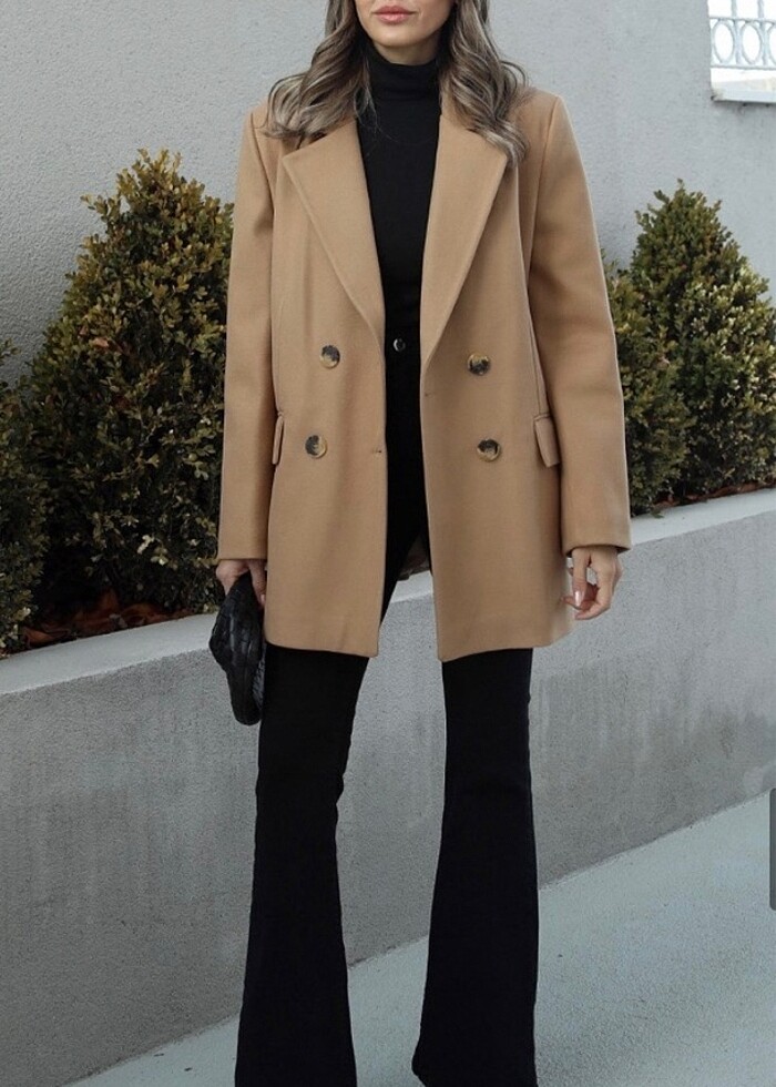 Camel Kaşe Ceket - Görsel 3