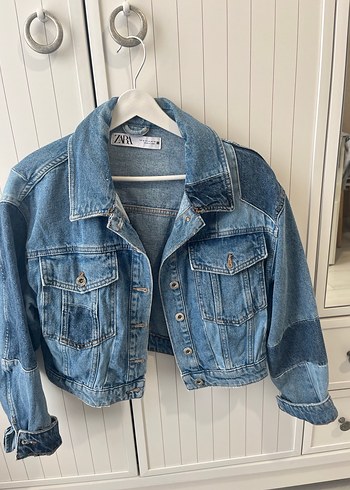 Zara Mavi Denim Kadın Ceket - Görsel 2
