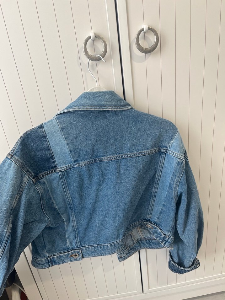 Zara Mavi Denim Kadın Ceket - Görsel 3