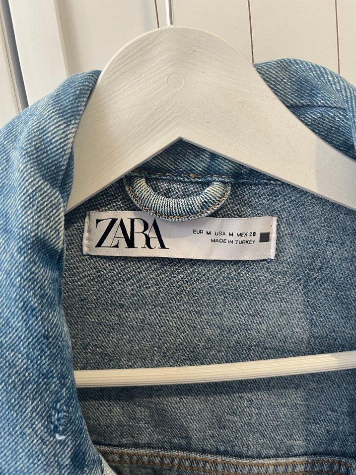 Zara Mavi Denim Kadın Ceket - Görsel 4