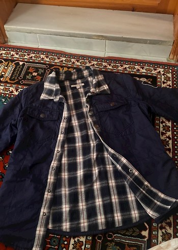 Düğmeli Lacivert Erkek Overshirt 14-15 yaş